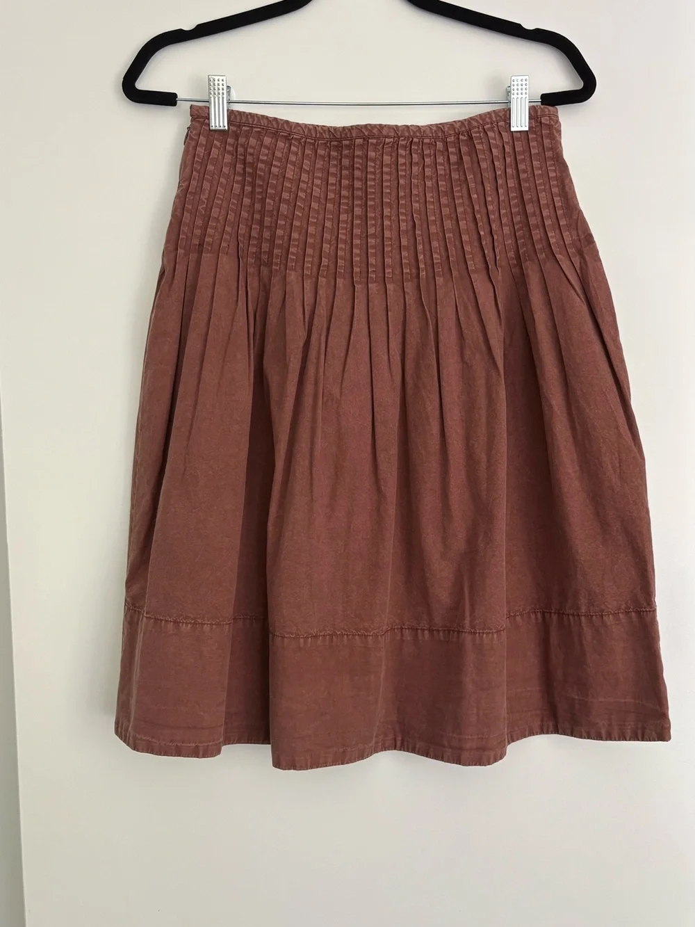 Free People- Pleated Rustic Brown Women’s Skirt